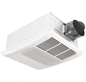 Delta Breez RAD80L Exhaust 80 CFM Bathroom Fan with Light and Heater